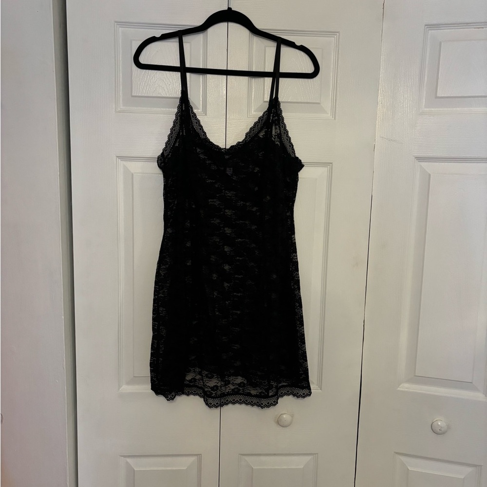 Secret Treasures Black Lace Teddy Size 2X